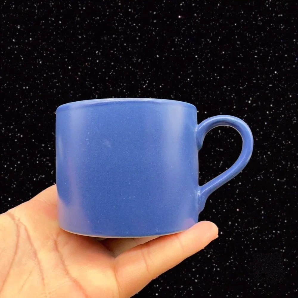 Pottery Barn Blue Coffee Mug Cup Set 4‎ Japan Ceramic 2.5”T 4.25”W